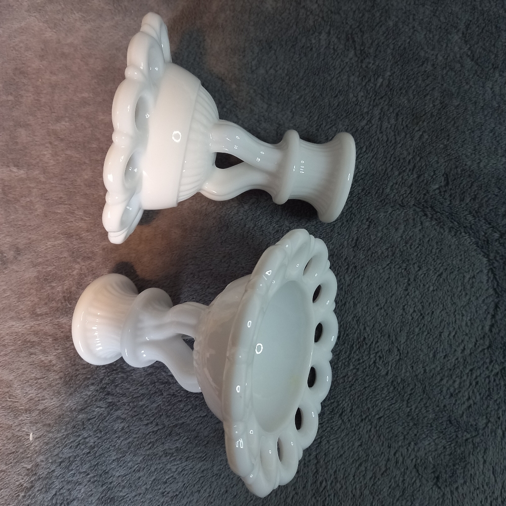Holders Milk Glass